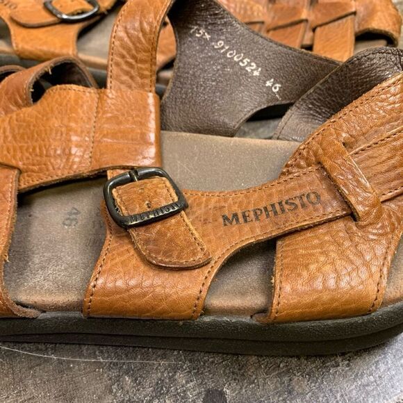 Mephisto Sam sandals mens 46 / US 12 buckle fisherman closed toe sandals gorpcor - Picture 10 of 12